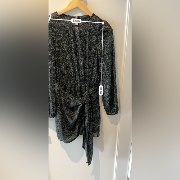 Zara polka dot black dress size M - Picture 4 of 4